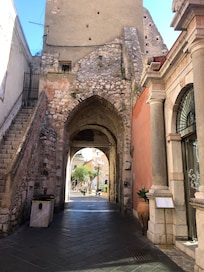 The entrance