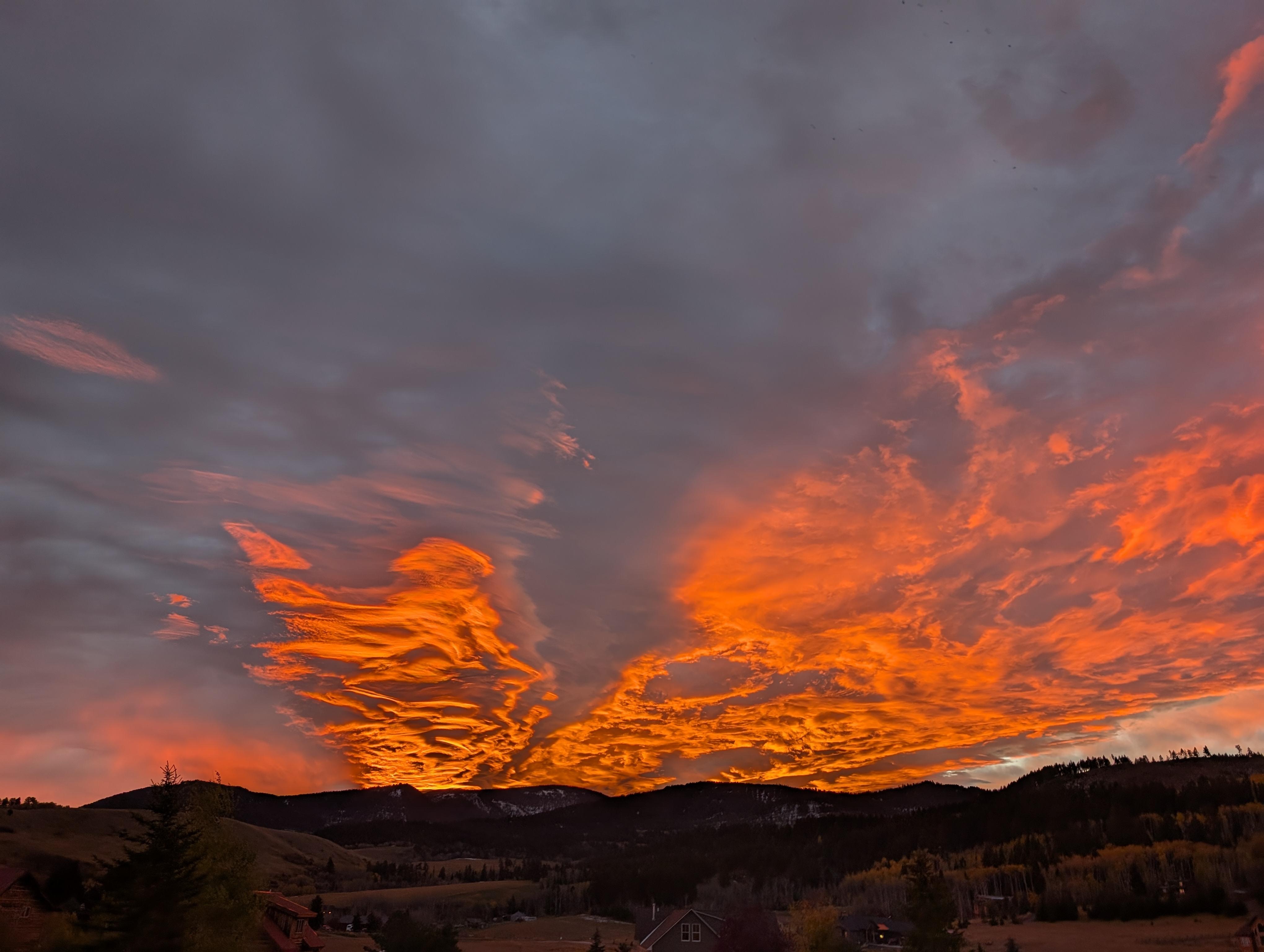 The best sunrise during our stay!