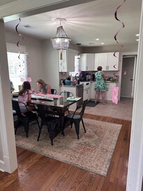 Dining area and kitchen