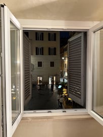 The square with restaurants