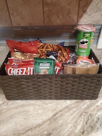 Snacks and drinks