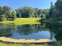 View of the 3 cabins on the property.