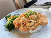 Soft crab omelette