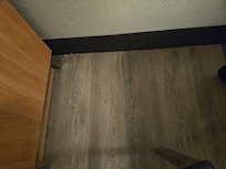 Fake nail and dirt in corner