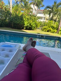 Our swim up pool