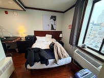 Small but comfortable bed for me and my wife