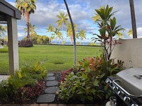 Directly behind the master bedroom sliding door