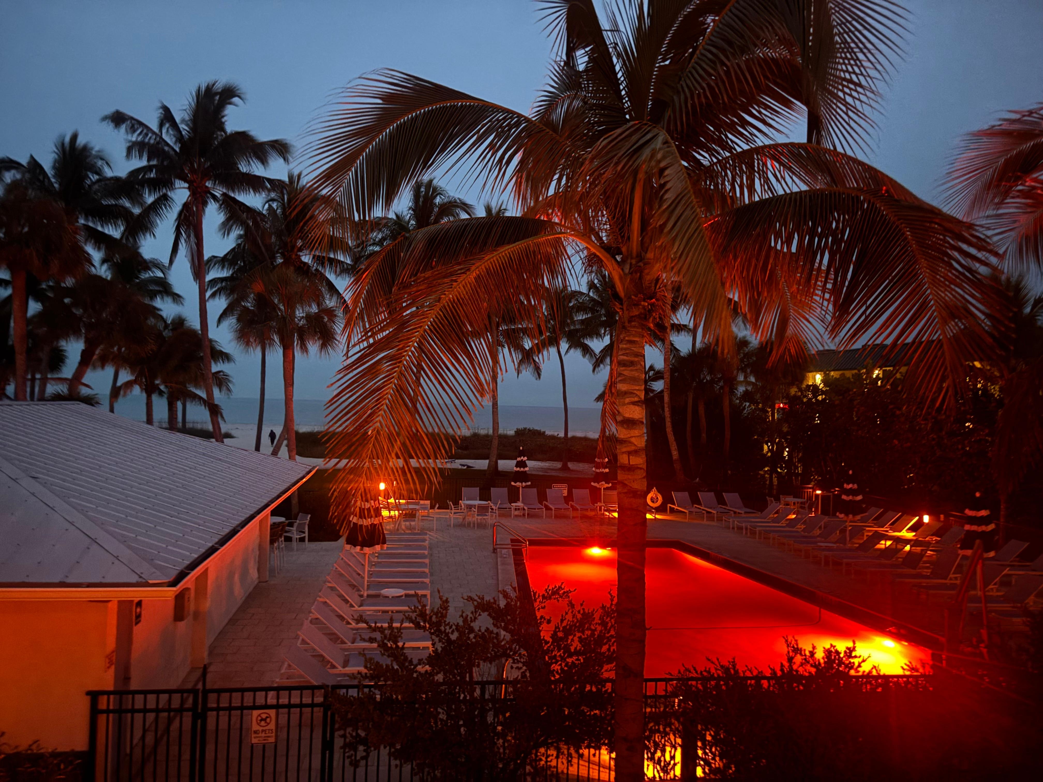 Pool and gulfview from our balcony
