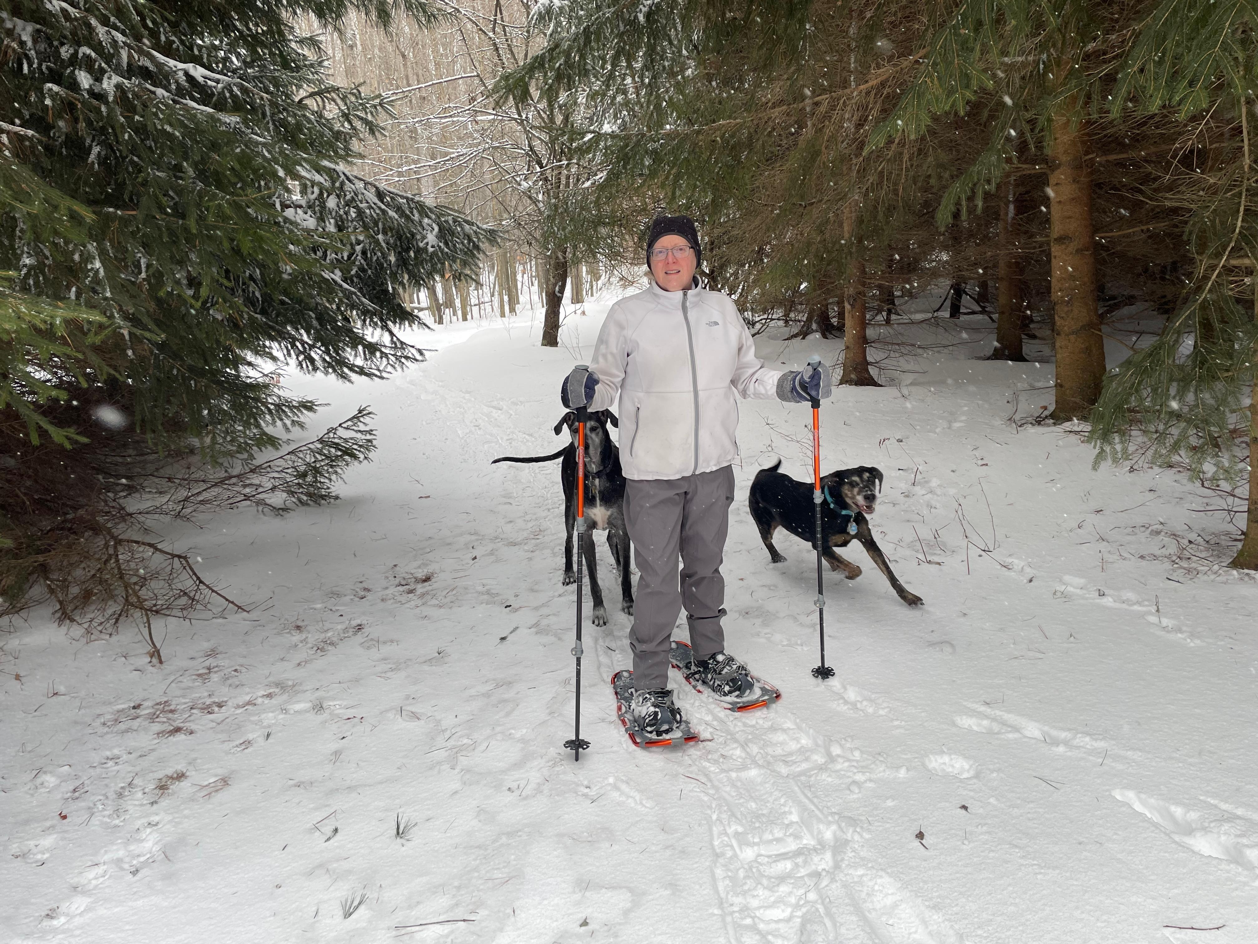 Snowshoeing on the various trails allowed us to see a variety of wildlife 