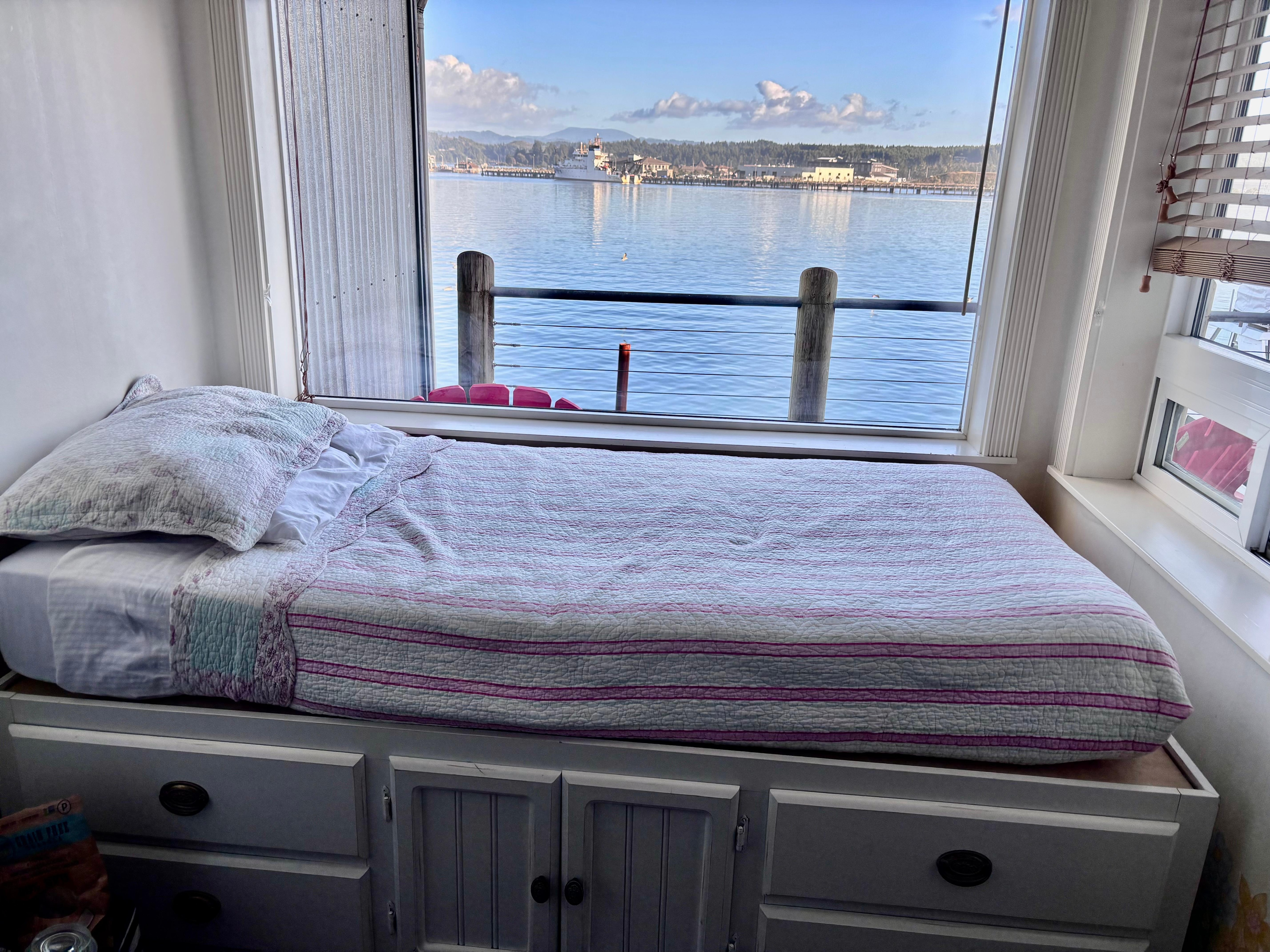 Window sill bed view