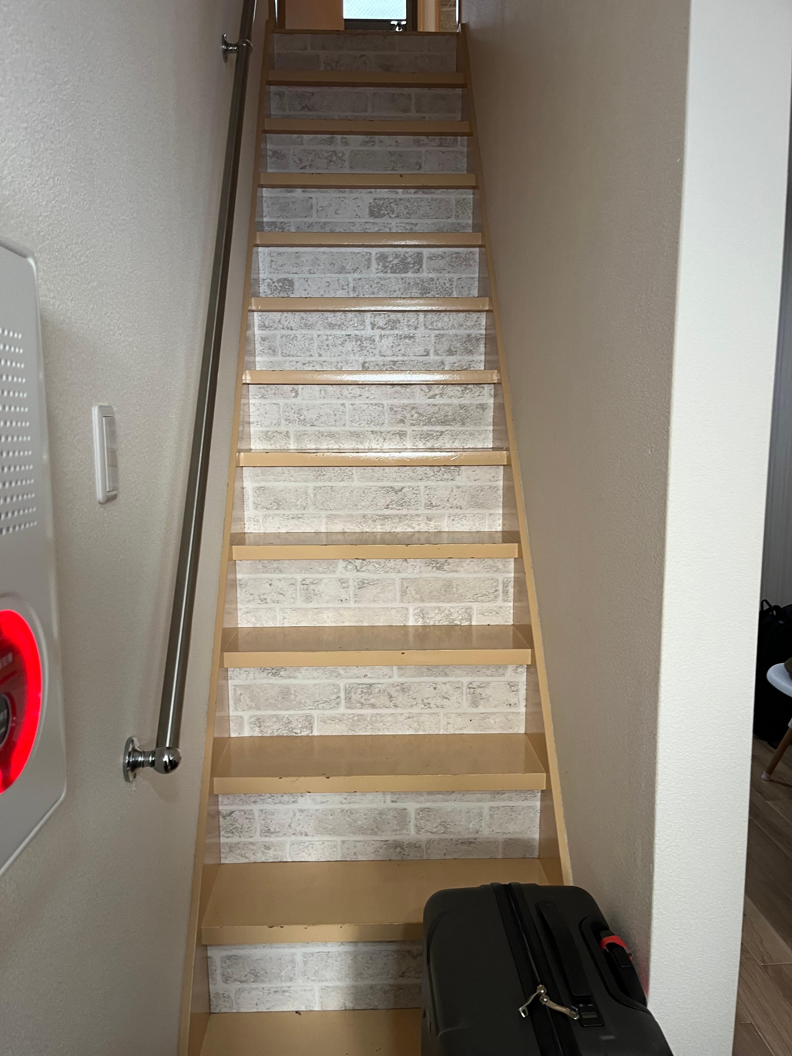 Stairs are way steep - these go up to three floors