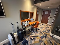 Desk with the amenities