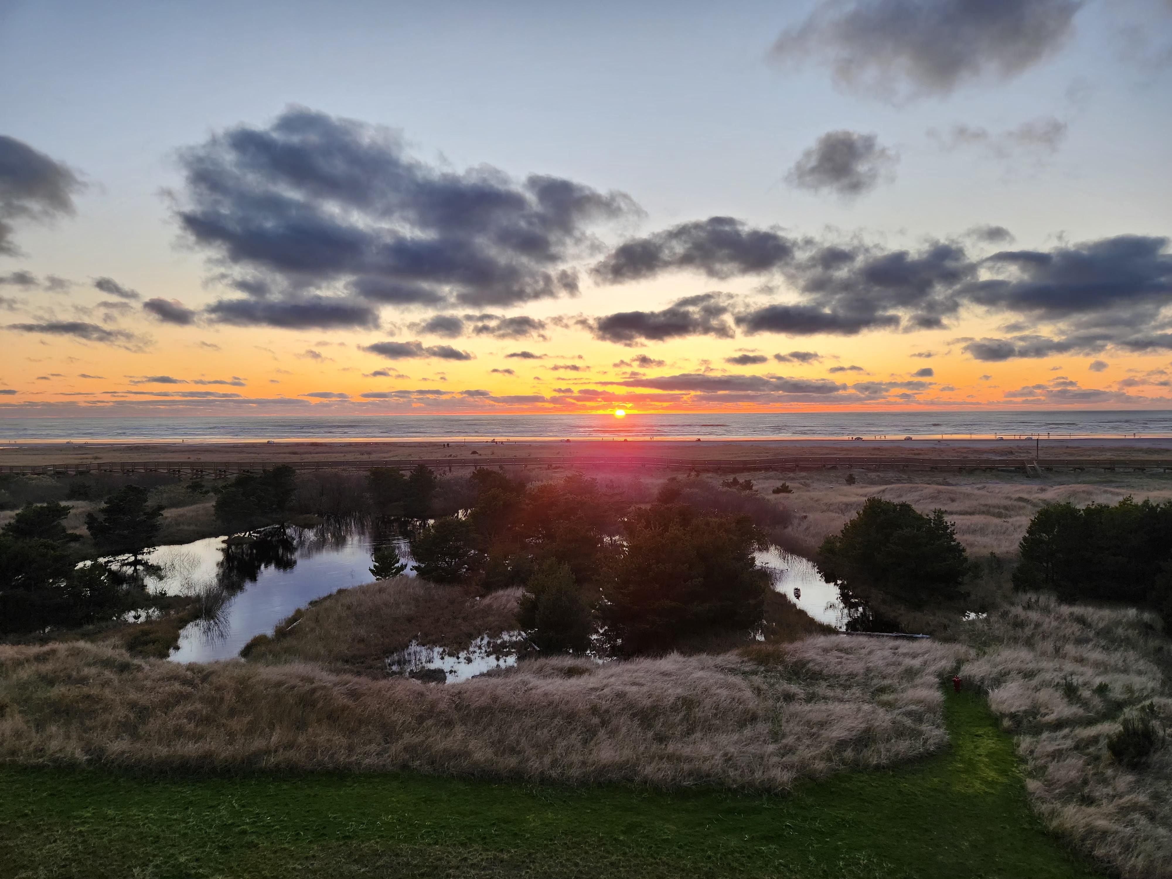 Sunset from the balcony!