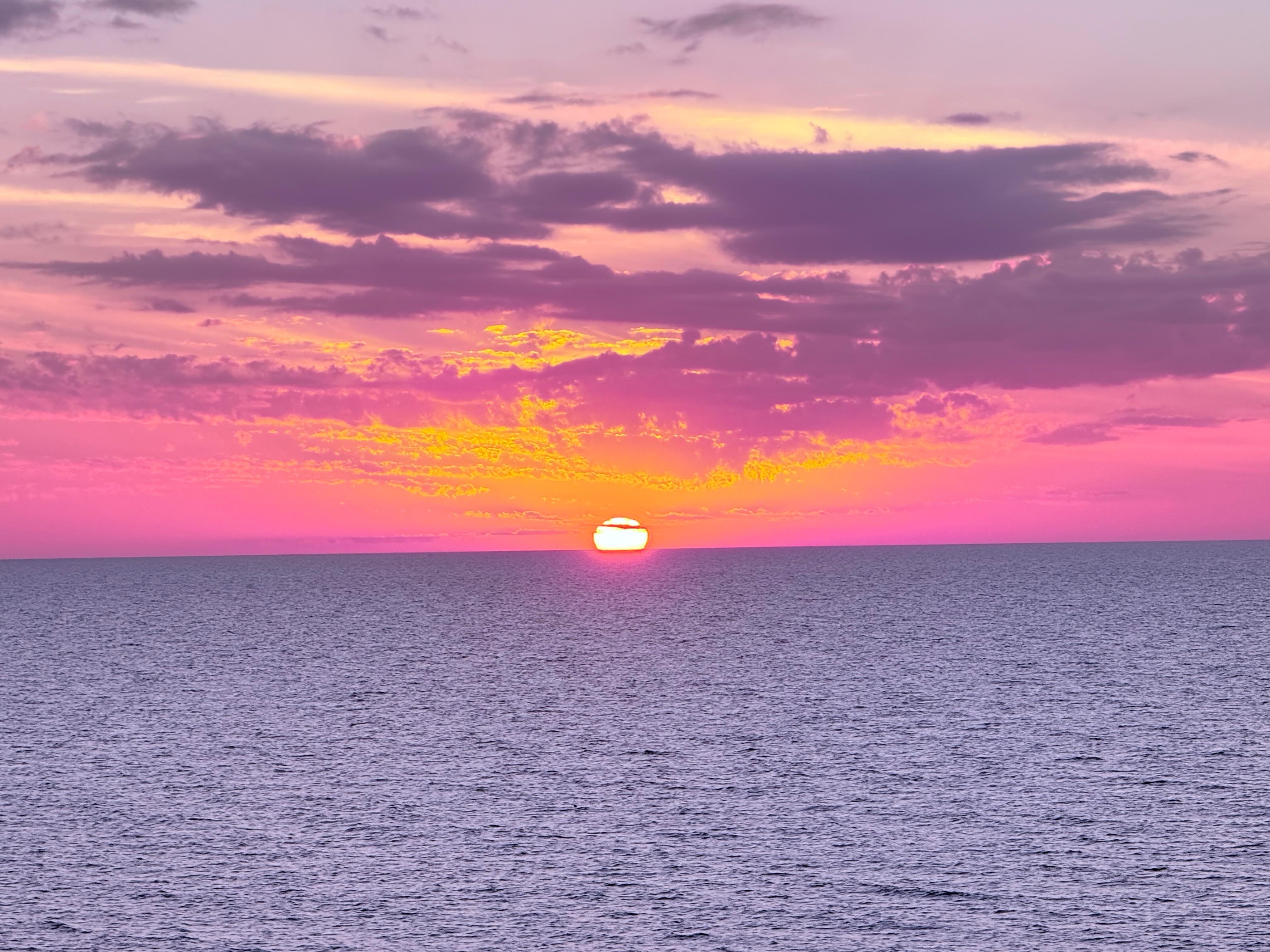 Sunset from the balcony.