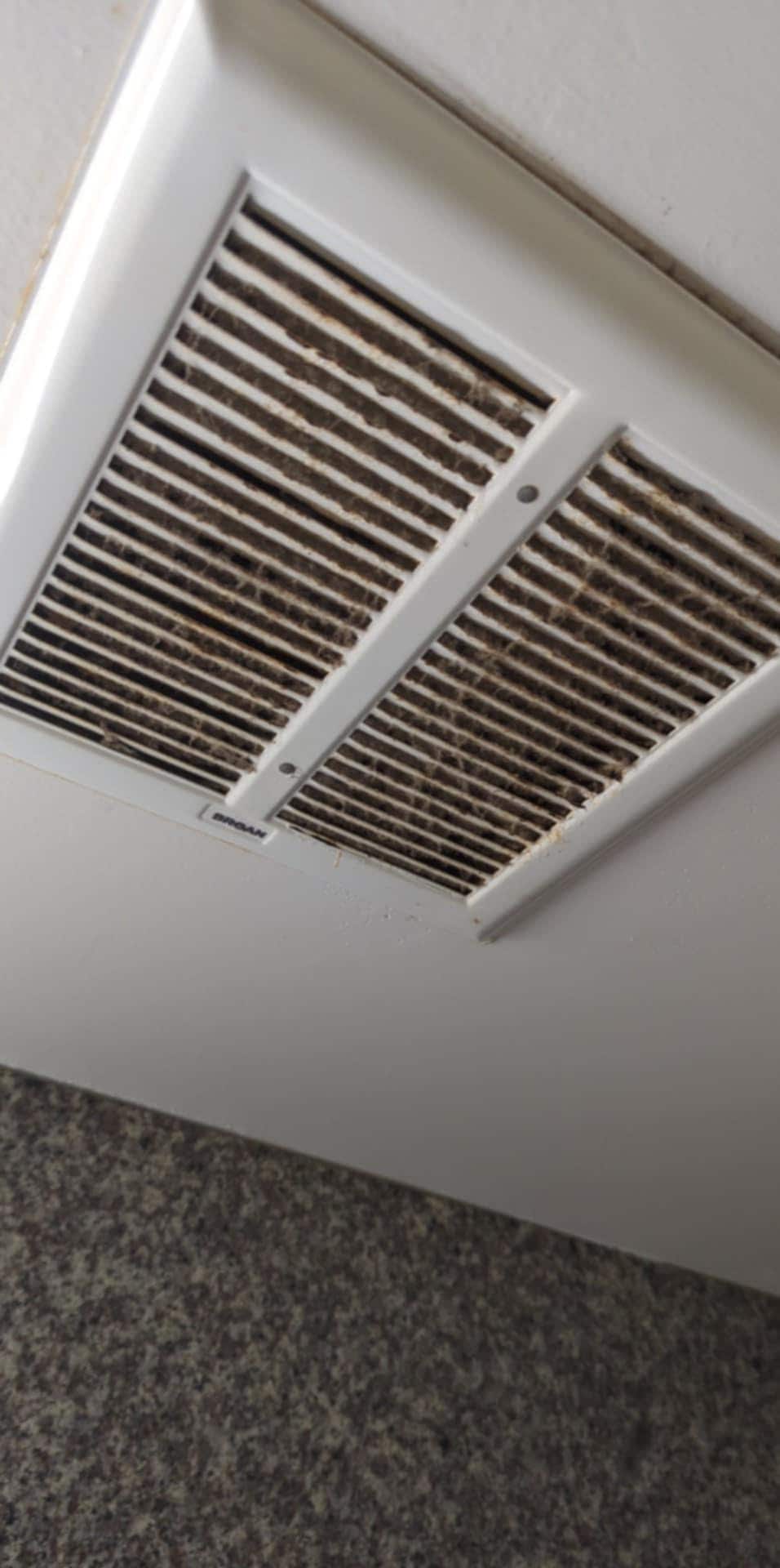 Vent above shower