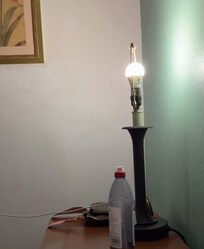 No lamp shade.