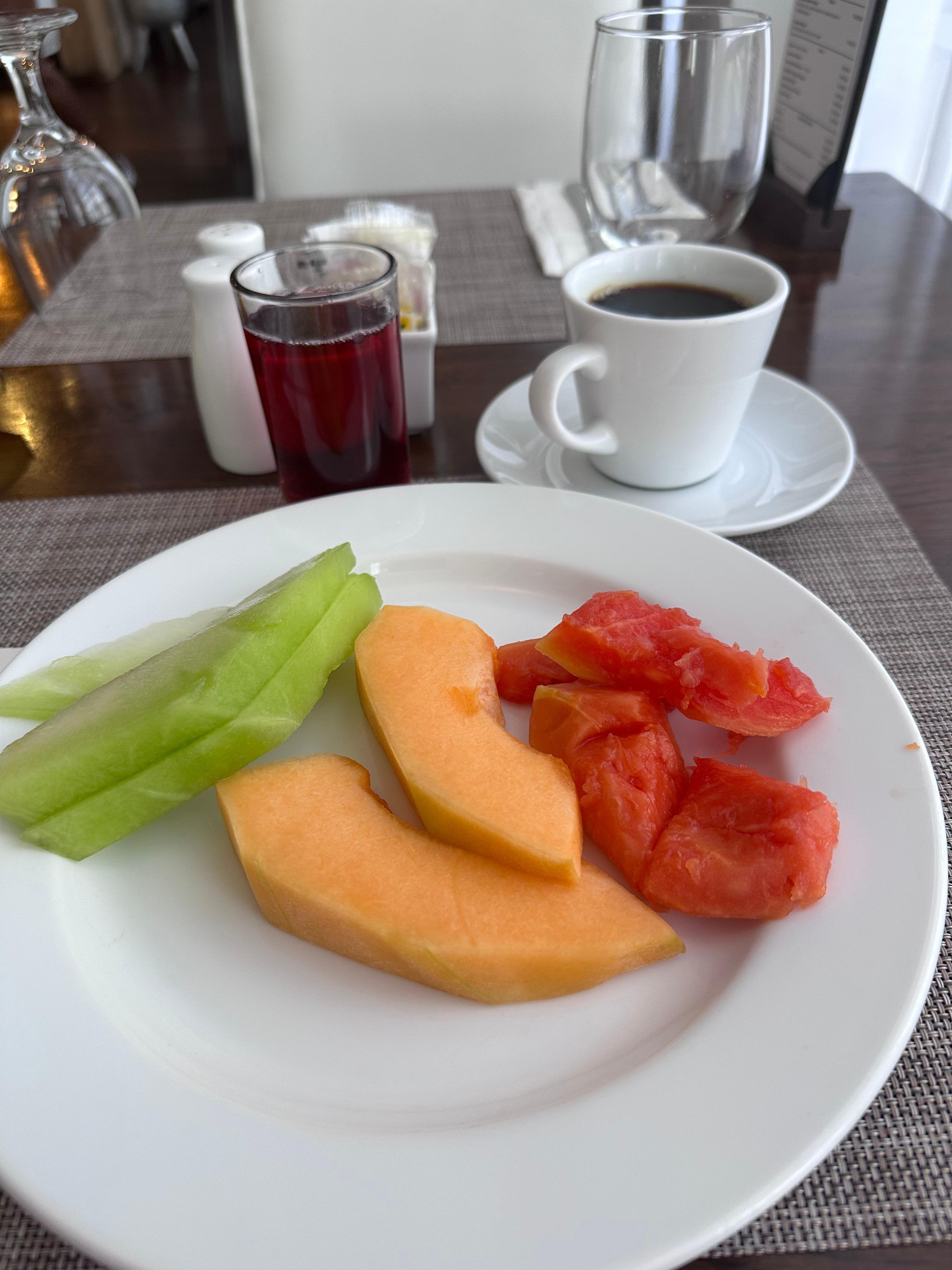 Breakfast 
Fresh sweet juicy fruit 
