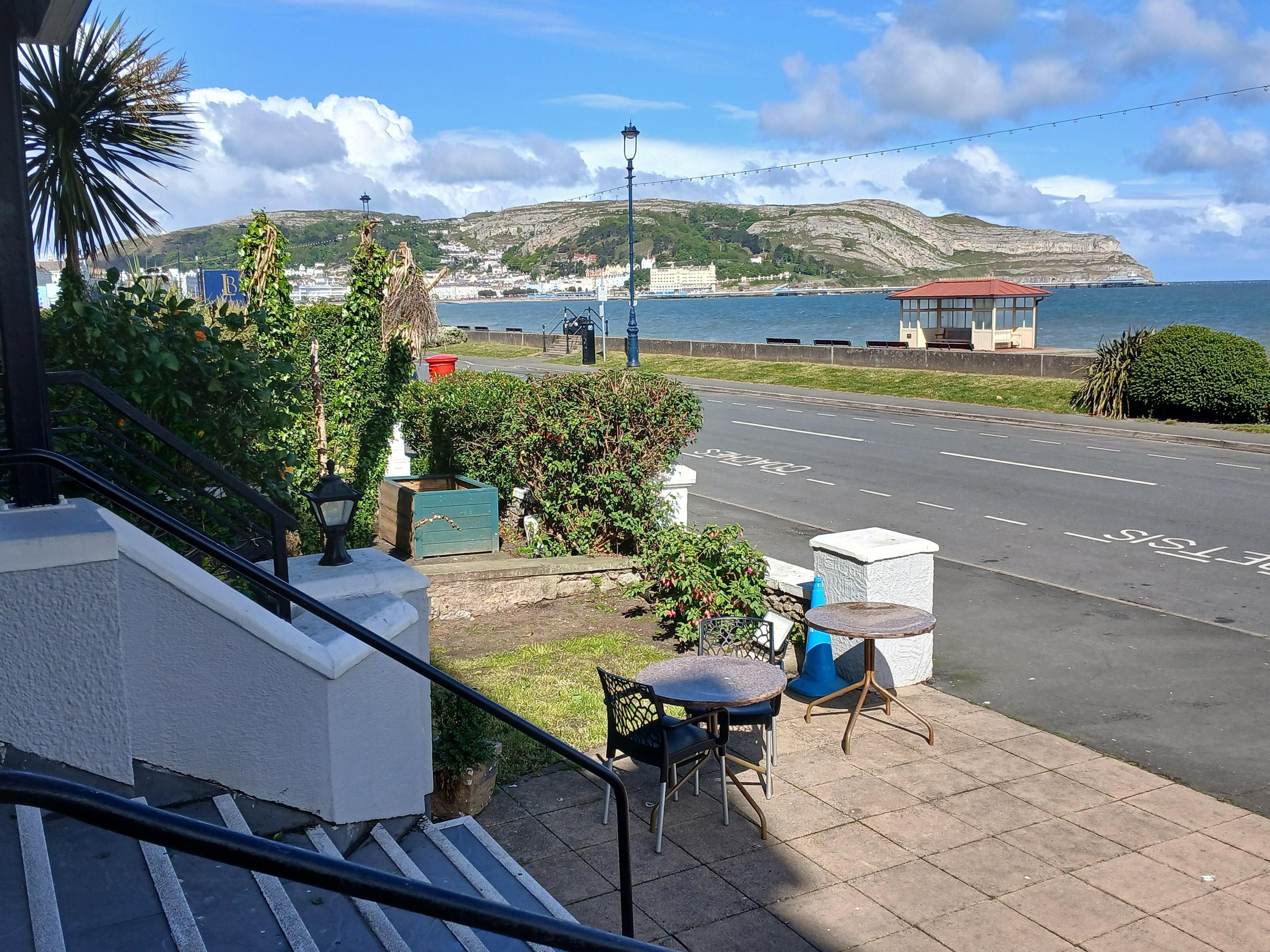 View of Llandudno bay from the hotel 