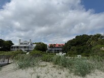 View of the house from the beach