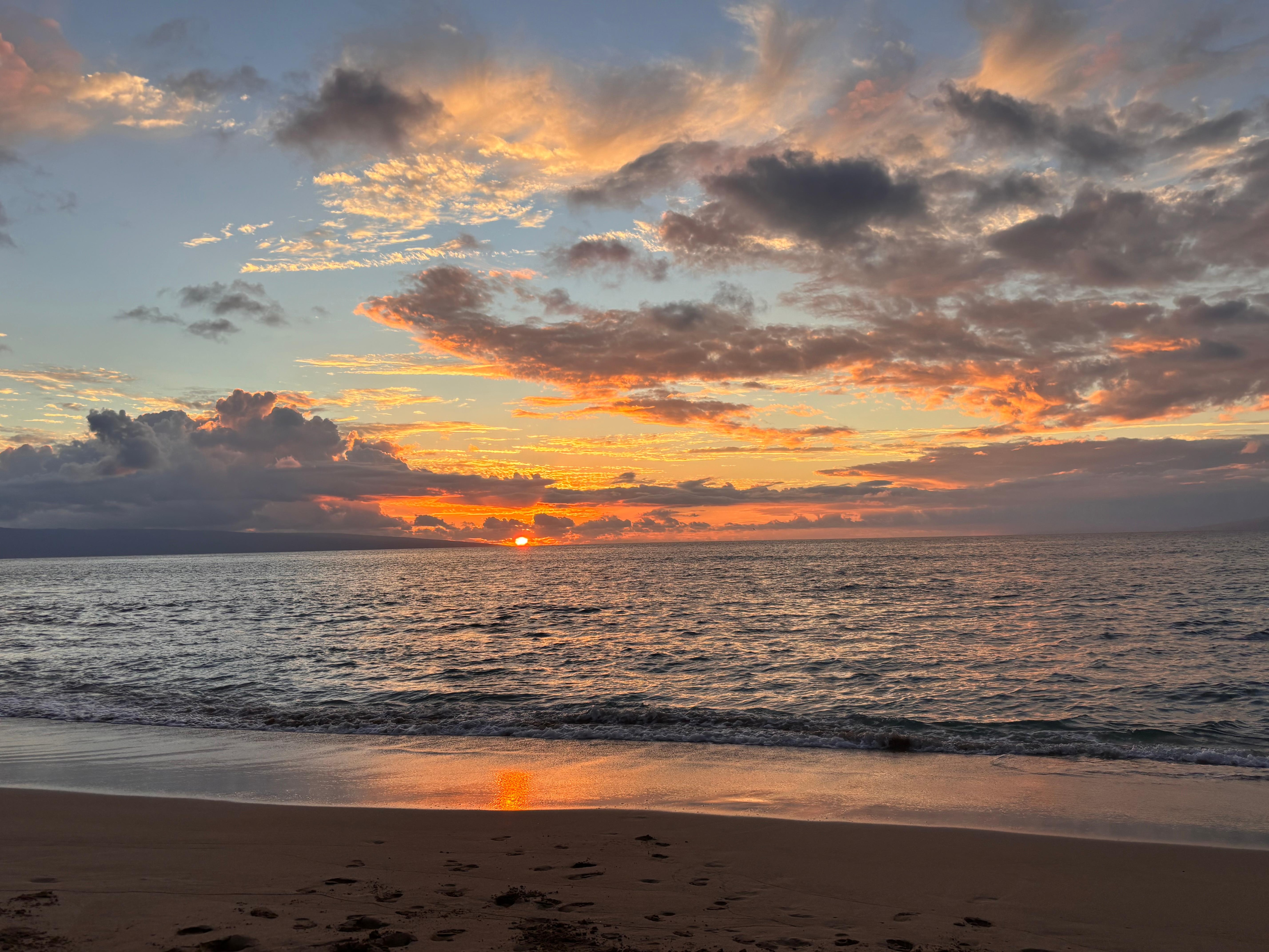 Nothing beats a Maui sunset from the beach of the Nohonani