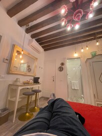 Room had its own bathroom