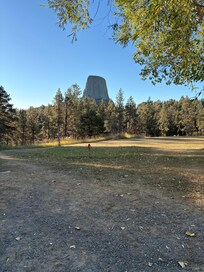 The tower from the parking lot