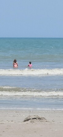 Swimming with the waves!
