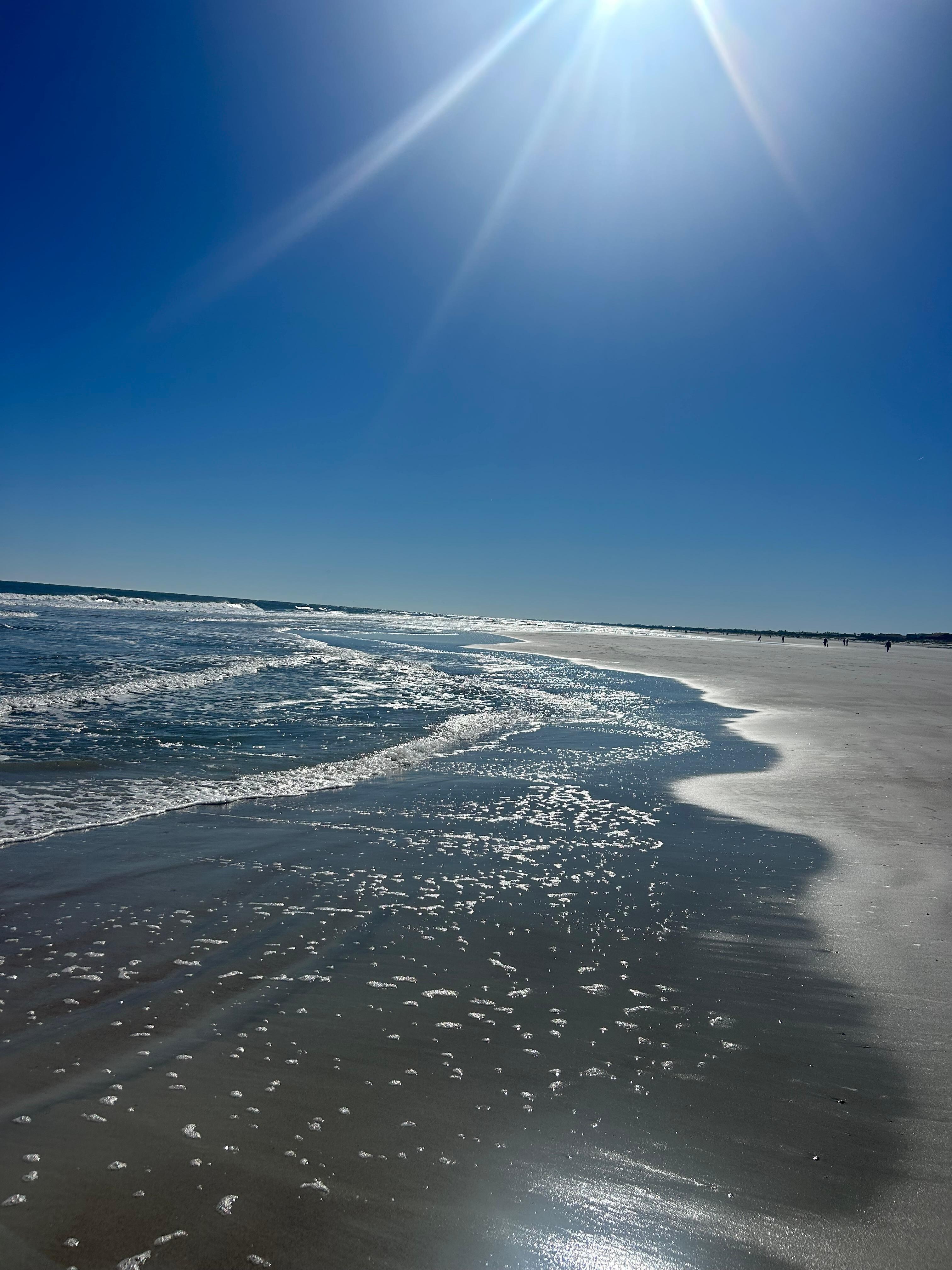 The beach in front of the condo