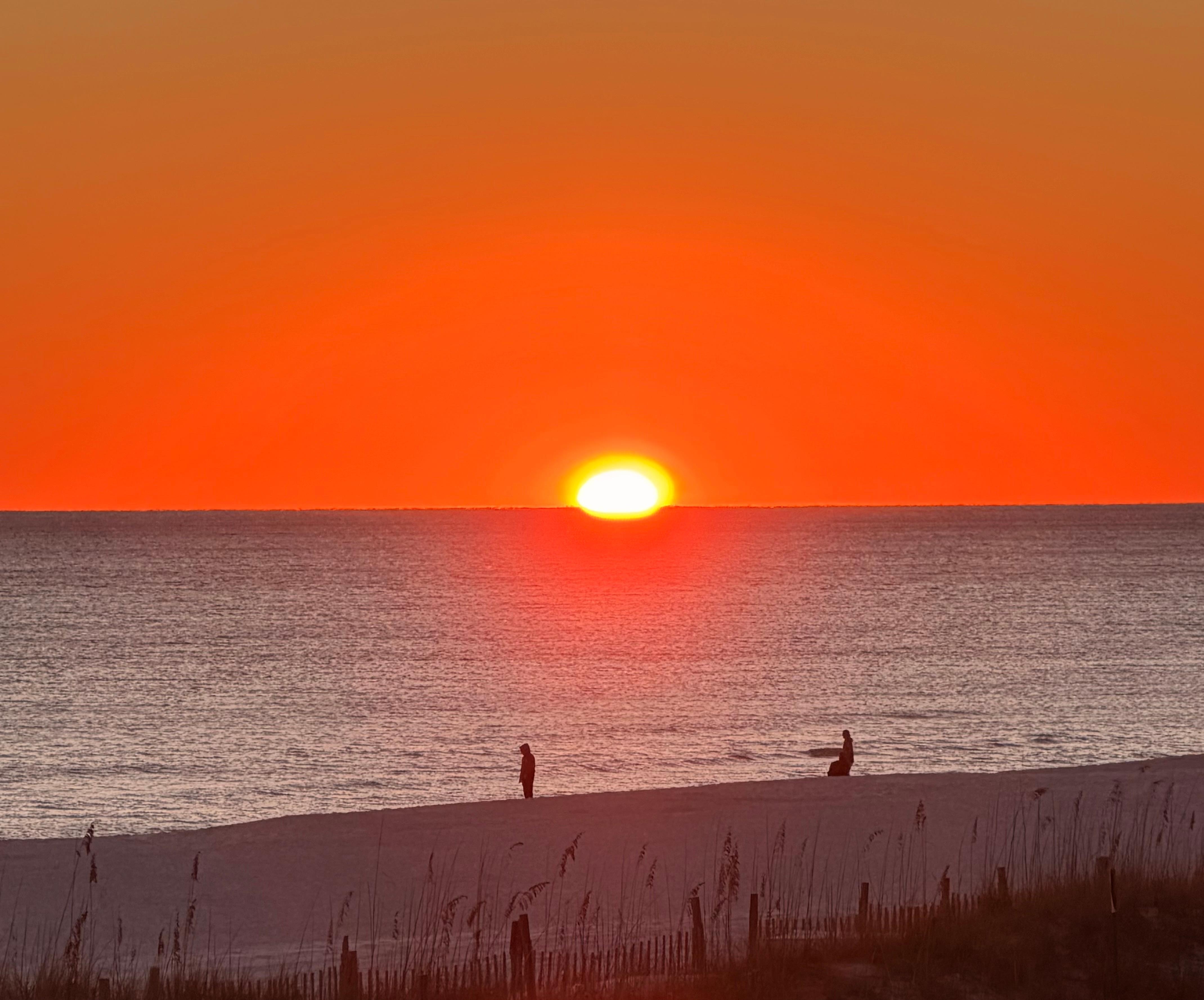 Sunset from the balcony 