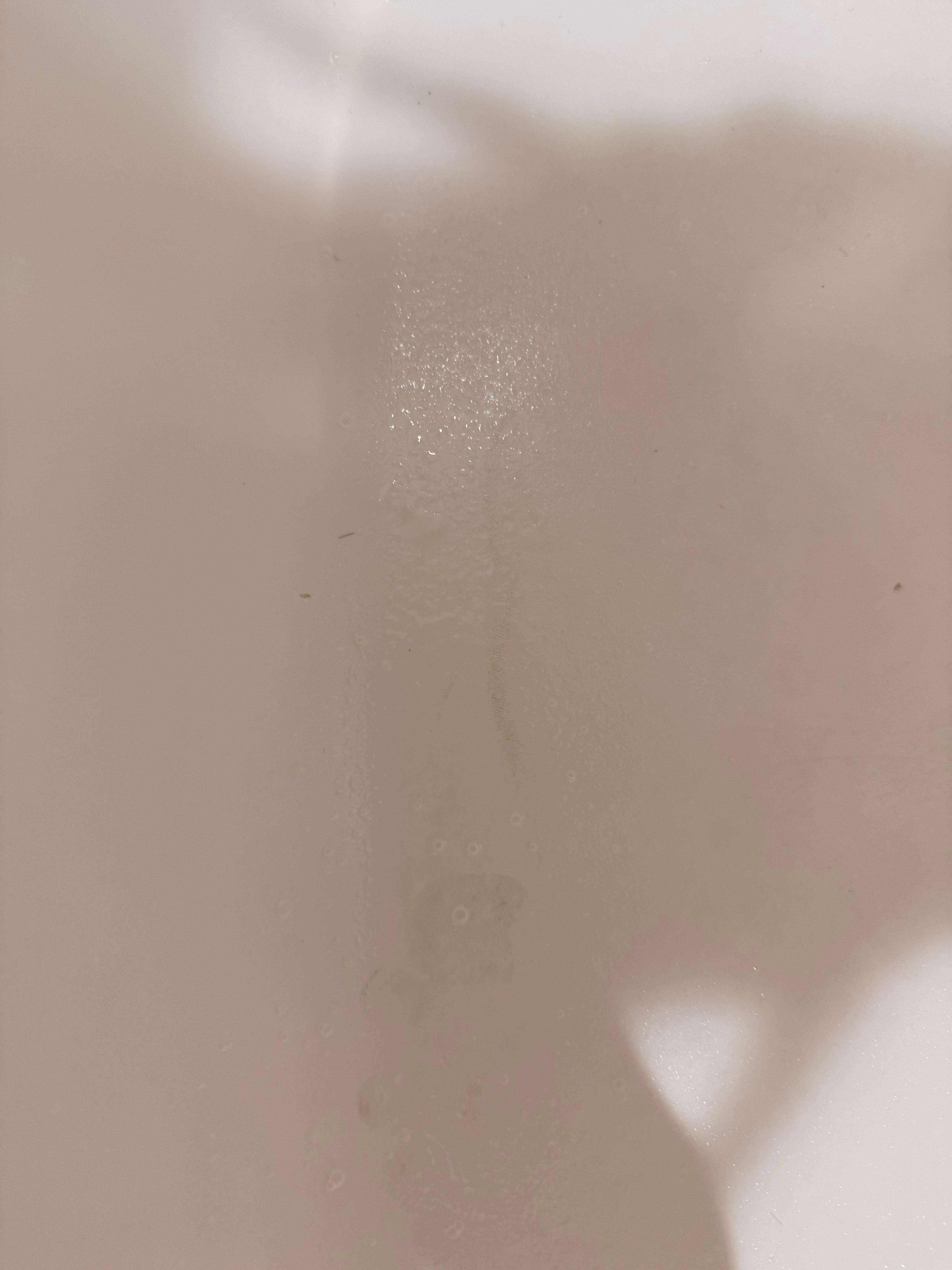 Footprint in the bathtub