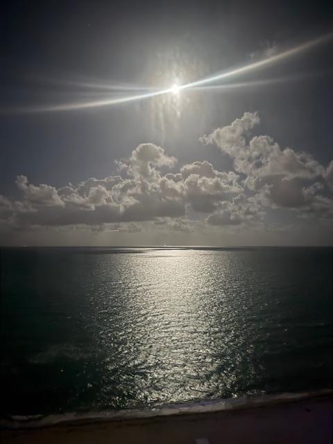 Night view from the room. 