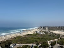 View from balcony in the coastal view room.