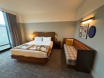 Very nice aesthetic. High ceilings.