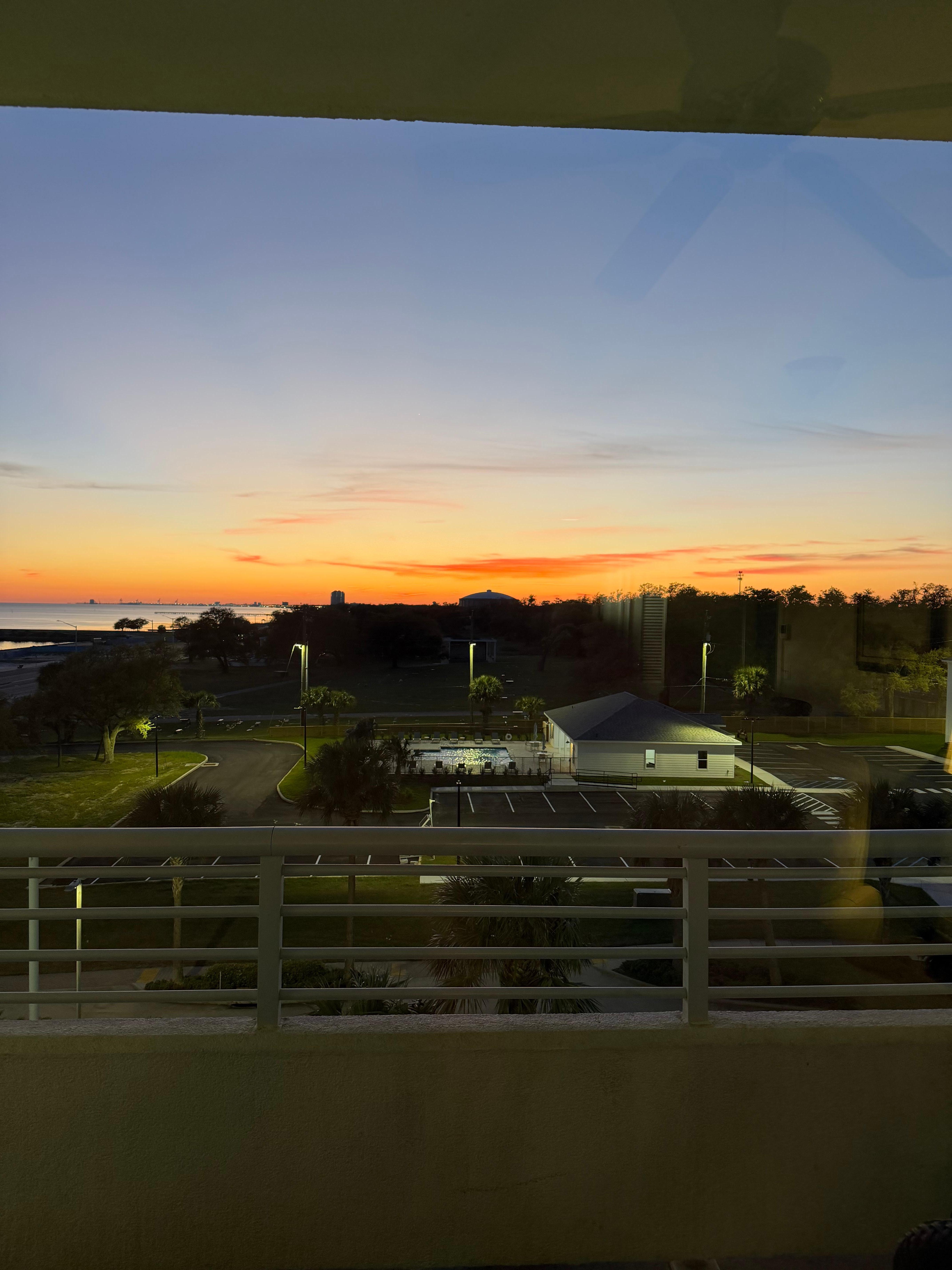 Sunset from balcony