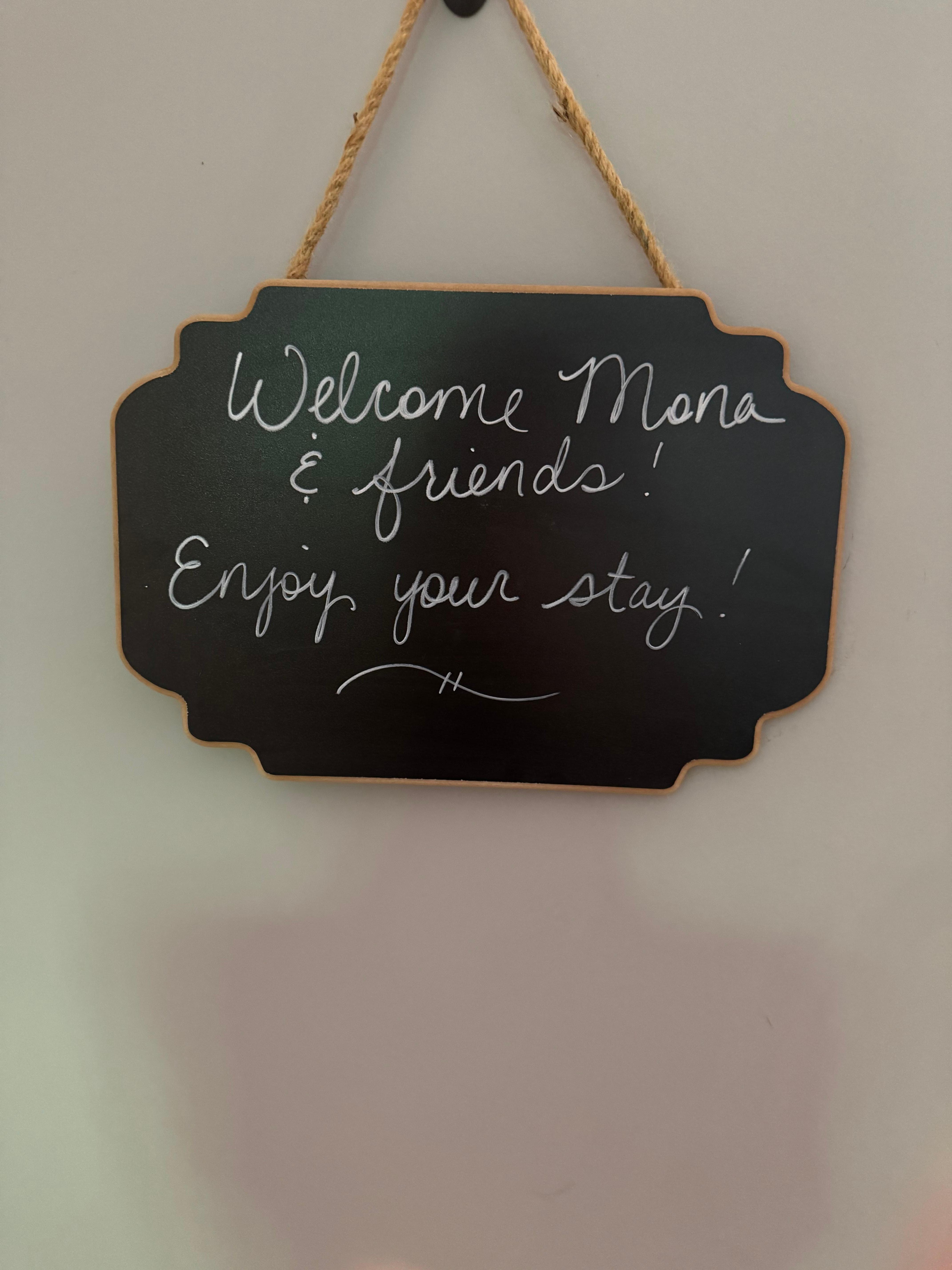 Our welcome