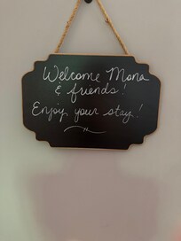 Our welcome