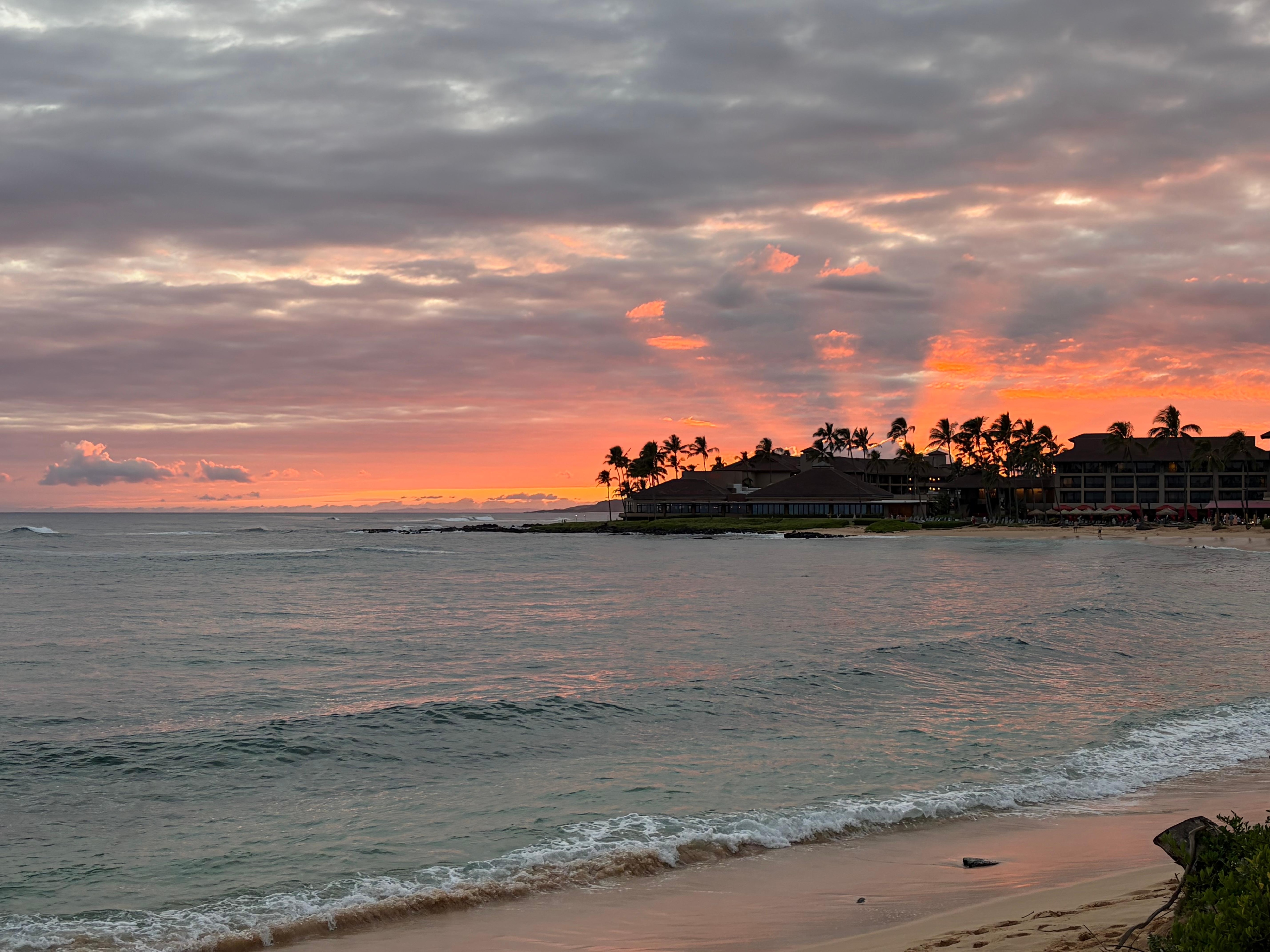 Sunset from the patio.