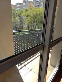 Small balcony but overlooking apartments