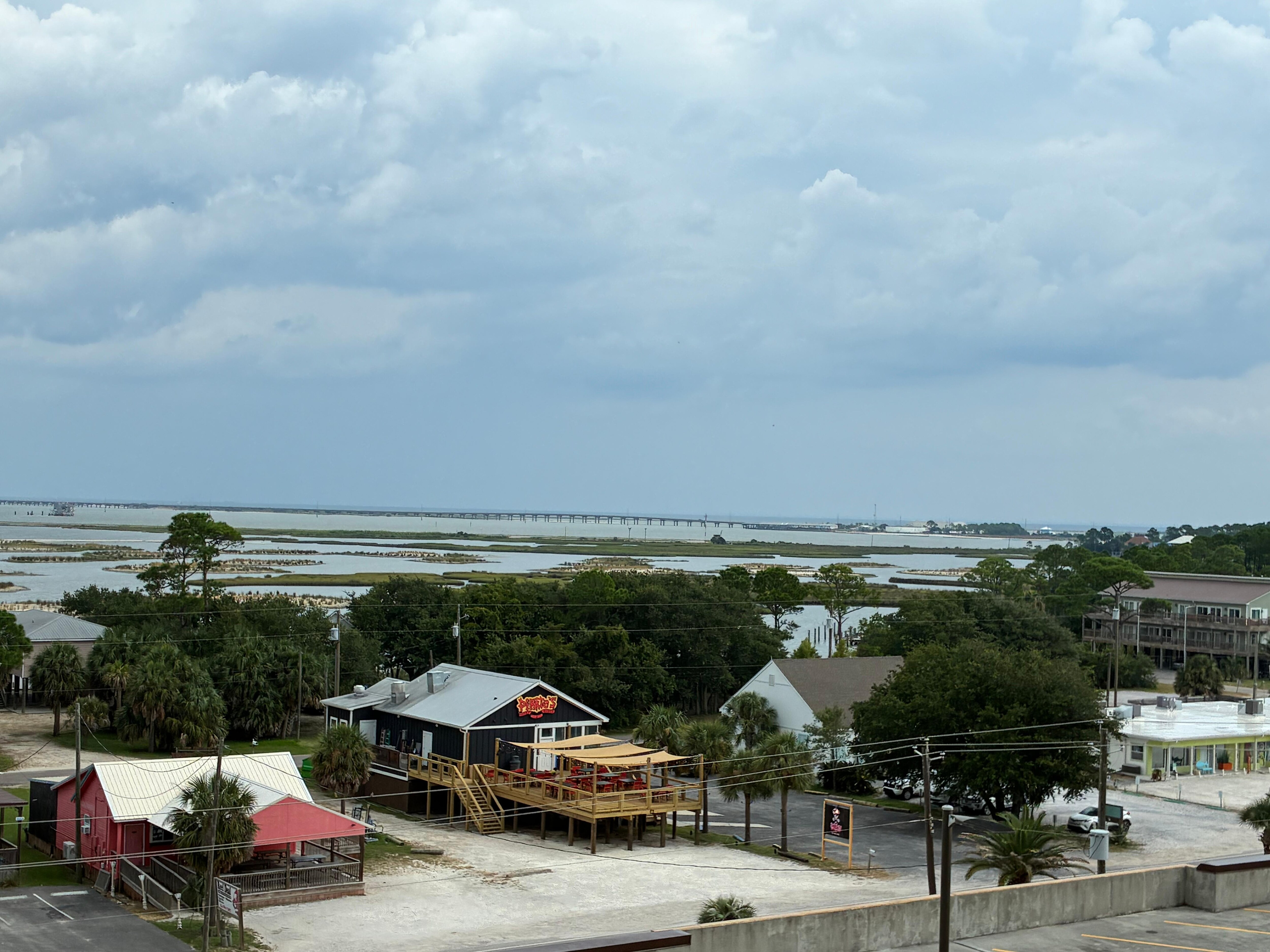 North view of back bay. 