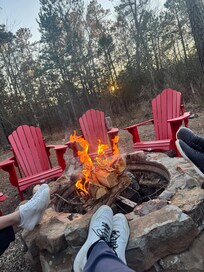 We loved sitting by the fire pit and watching the sun set.