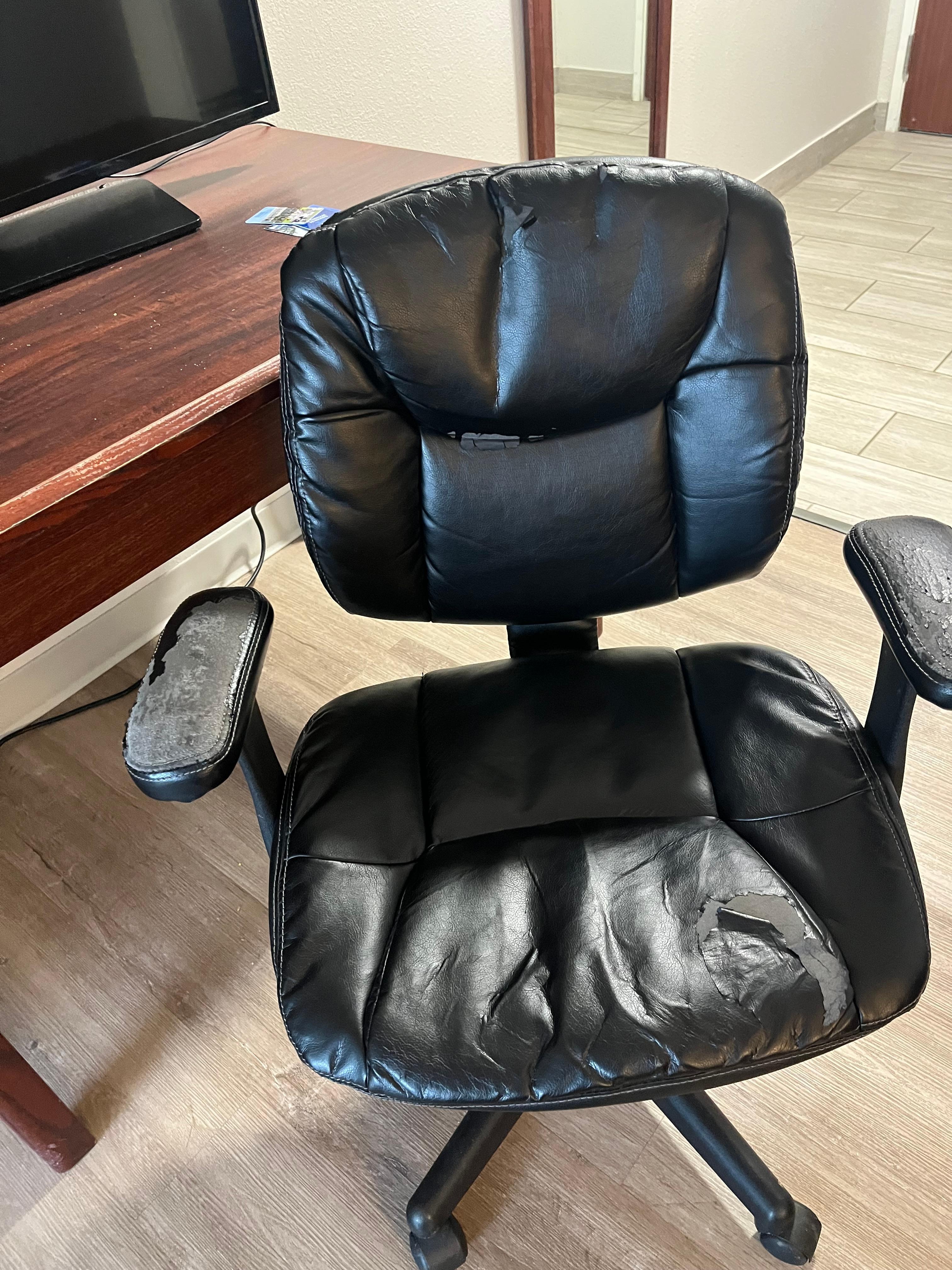 Very old and  worn chair