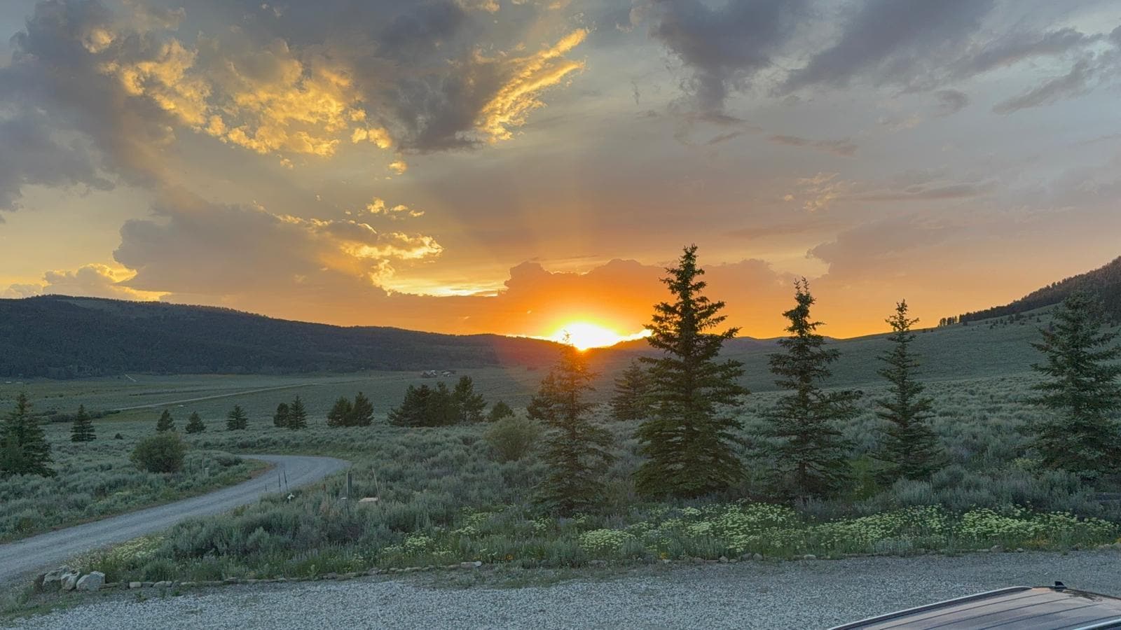 Sunset view from home