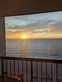 Sunrise view from the Balcony.