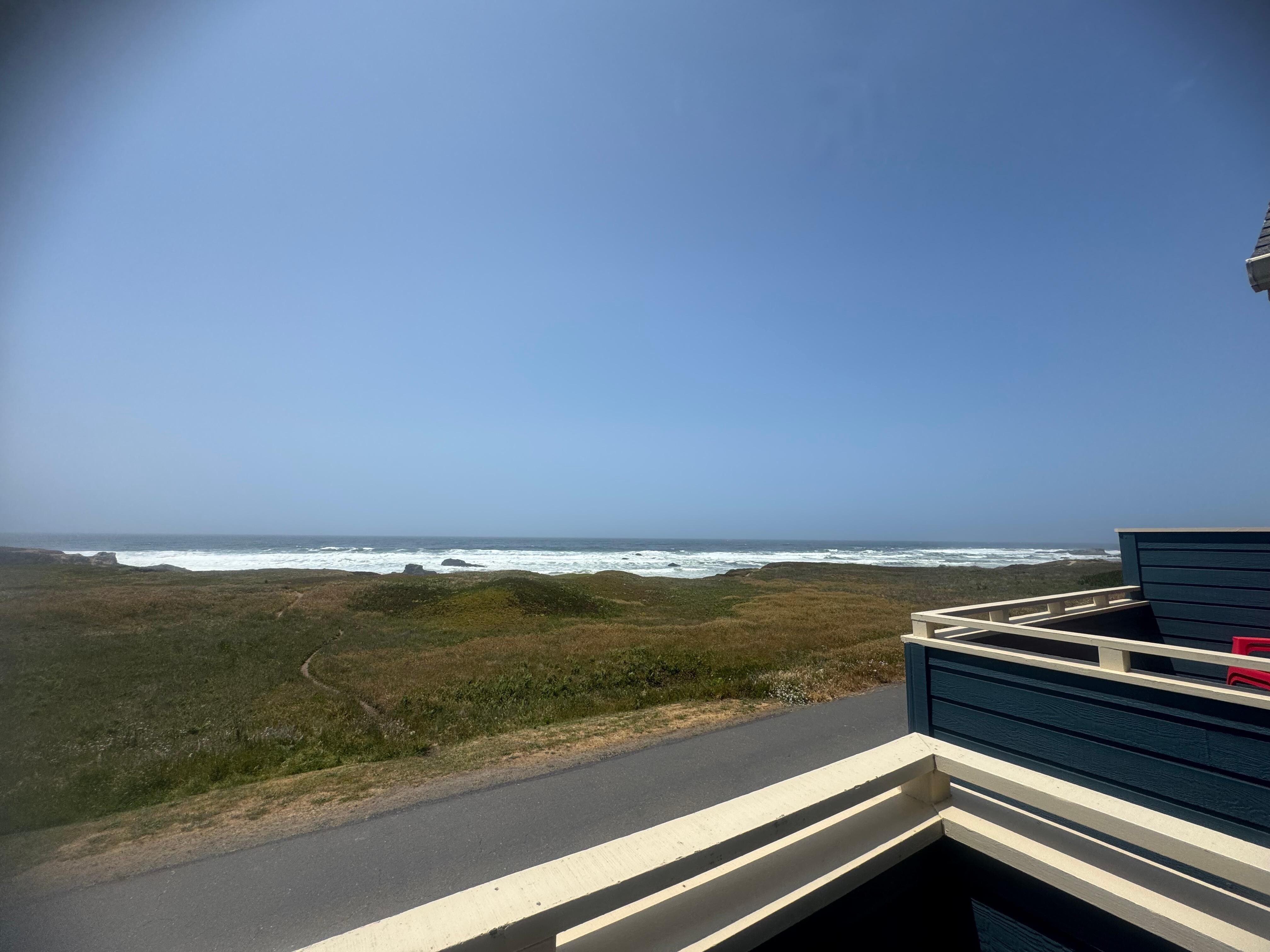 View from balcony.