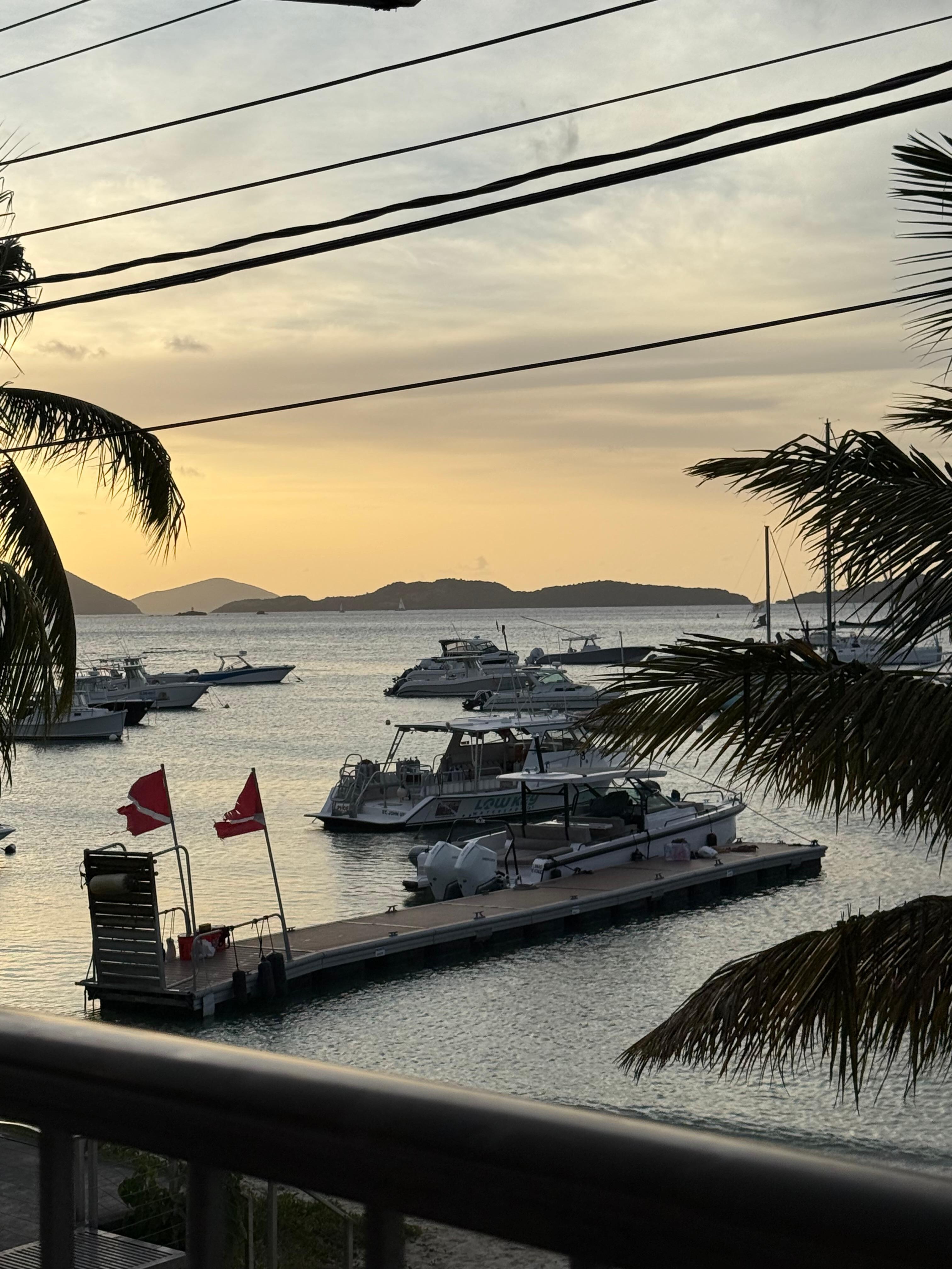 Sunset from the Terrace Restaurant.