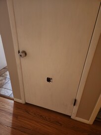 Hole in closet door