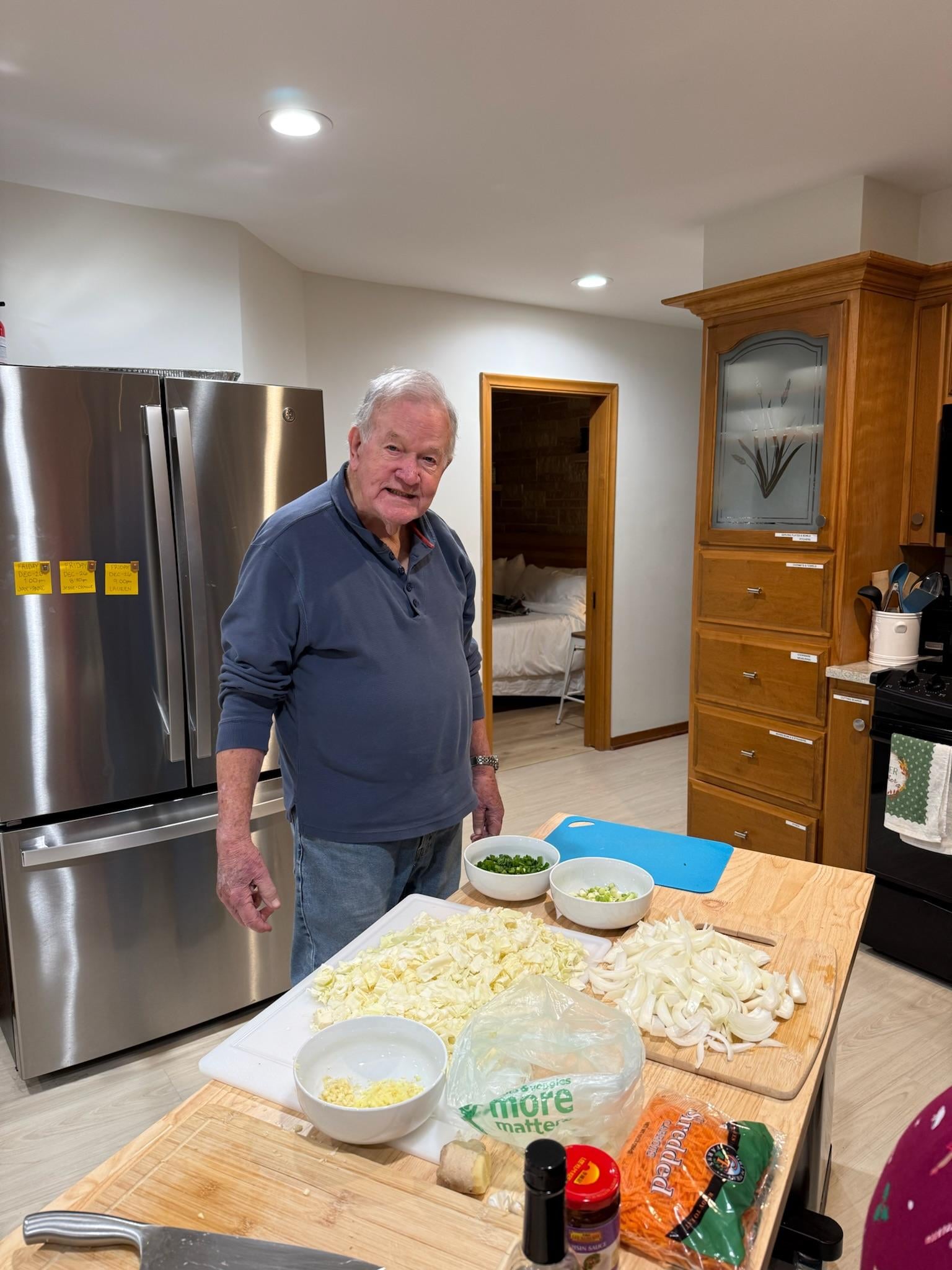Moveable kitchen island for prep space…