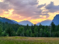 Sunset the last evening.