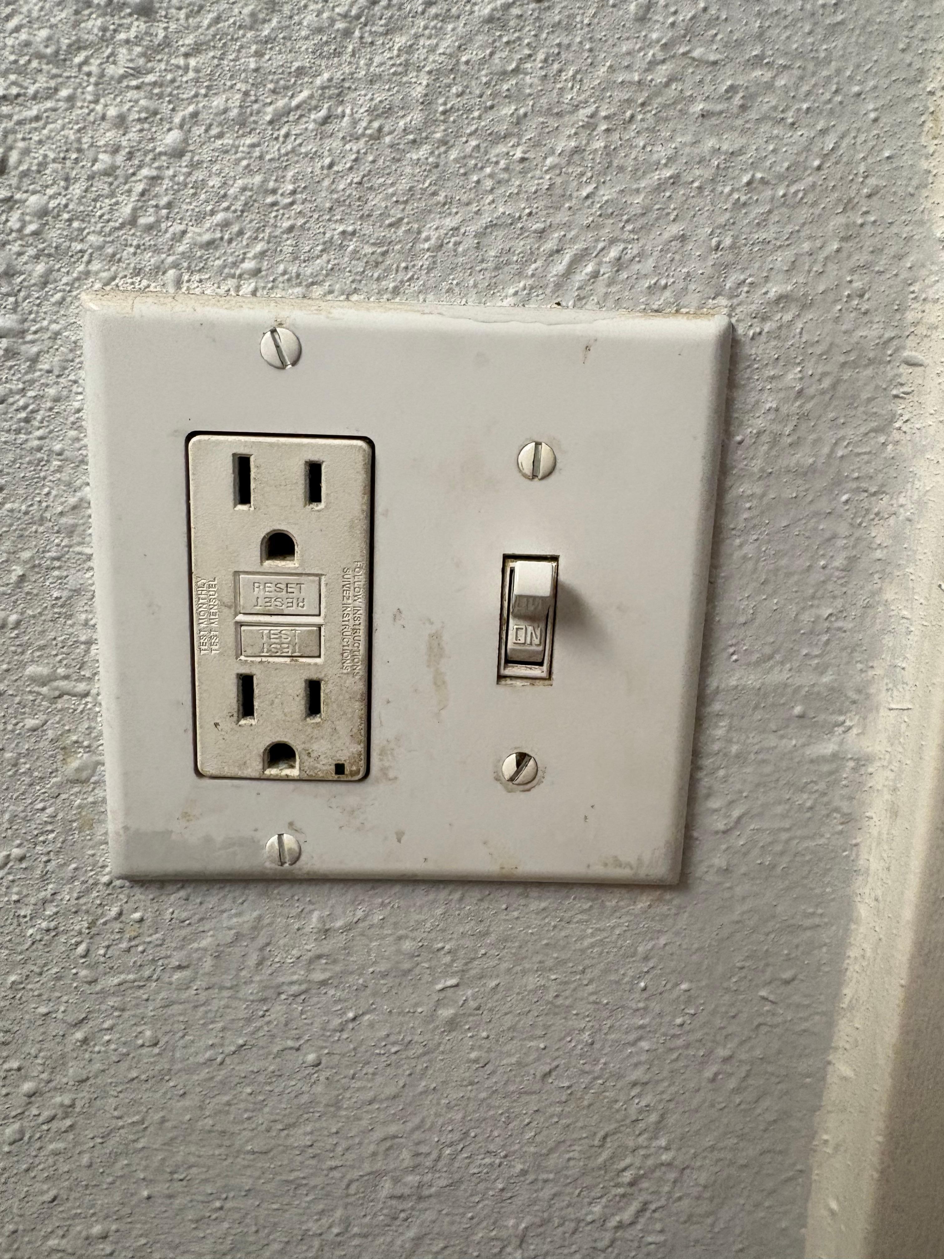 Bathroom light switch 