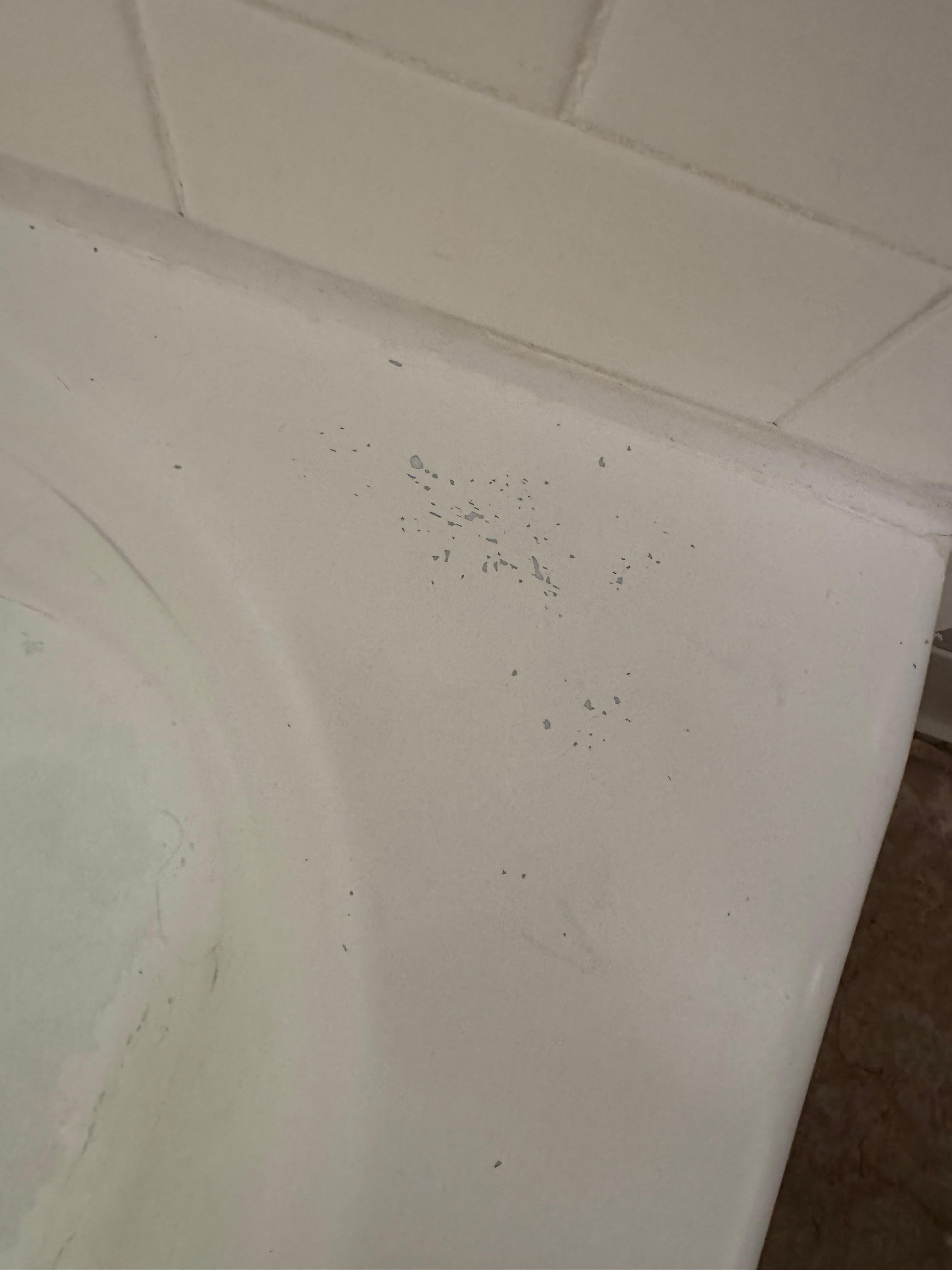 Peeling bathtub 